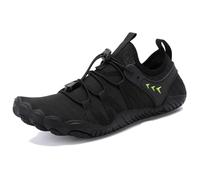 Barefoot Water Shoes Mens Womens Aqua Sea Swim Beach Shoes Mens Surf Quick Dry Ladies Lightweight Sport Wet Pool Diving Unisex Black-Green