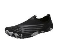 Barefoot Water Shoes Women Men Anti Slip Wide Toe Breathable Walking Shoes Minimalist Zero Drop Sneakers for Beach Travel Hiking Black