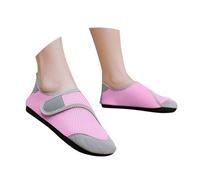 Barefoot Water Shoes Womens Mens Swim Beach Pool Sea Wet Aqua Shoes Quick Drying Lightweight Comfortable Footwear Mesh Breathable Hook & Loop Strap Footwear Water Aerobics Trainers Sport Diving Shoe