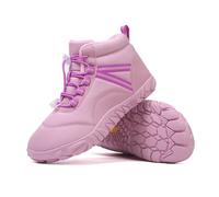 Barefoot Winter Boots for Hiking, Waterproof Snow Boots with Wide Toe Box & Zero Drop Sole, Non-Slip Warm Lined Footwear (lavender, M, Adult, Women, 2, Numeric, UK Footwear Size System, Medium)
