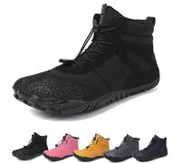 Barefoot Winter Outdoor Shoes, Men & Women, Autumn & Winter, Waterproof, Black C, 12 UK