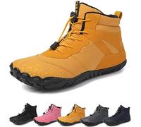 Barefoot Winter Outdoor Shoes - Men & Women, Yellow, 7 UK, Waterproof