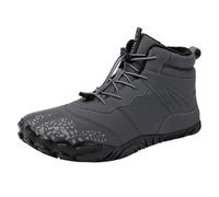 Barefoot Winter Waterproof Shoes Women Lightweight High Rise Hike Trekking Shoes for Backpacking Camping Waterproof Ladies Walking Shoes Lightweight Hiking Camping Outdoor Trekking Boot Grey
