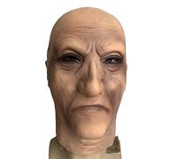 Barehead Boss Funny Latex Full Hood Scary Halloween Scary Old Man Mask