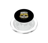 Barely Holding Together Grunge PopSockets PopGrip for MagSafe
