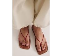 Barely There Thong Sandals by Matisse at Free People in Red, Size: US 7 - female