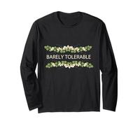 Barely Tolerable Jane Austen Floral Long Sleeve T-Shirt