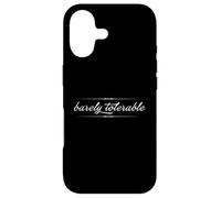 BARELY TOLERABLE Jane Austen Pride & Prejudice Quote Meme Case for iPhone 17