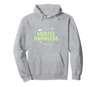 Barely Tolerable Mostly Harmless Cosmic Humor Pullover Hoodie, Adult Unisex, Heather Grey, XL