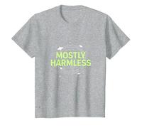 Barely Tolerable Mostly Harmless Cosmic Humor T-Shirt, Kids, Heather Grey, 4 Years