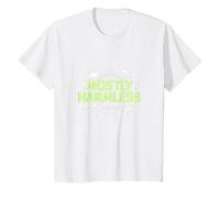 Barely Tolerable Mostly Harmless Cosmic Humor T-Shirt, Kids, White, 4 Years