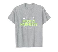 Barely Tolerable Mostly Harmless Cosmic Humor T-Shirt, Men, Heather Grey, 4XL
