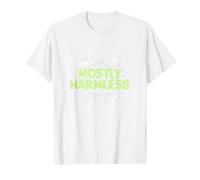 Barely Tolerable Mostly Harmless Cosmic Humor T-Shirt, Men, White, 3XL