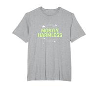 Barely Tolerable Mostly Harmless Cosmic Humor T-Shirt, Men's Big and Tall, Heather Grey, 5X Tall