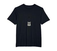 Barely Tolerable Personality Bear Humor Gift T-Shirt, Men's Big and Tall, Black, 5X Tall