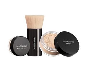 bareMinerals Face-Makeup FoundationThe Original Get Started Kit Original Loose Mineral Foundation Medium Beiget 8 gr. + Original Mineral Veil 0,75 gr. + 1x Beautiful Finish Brush