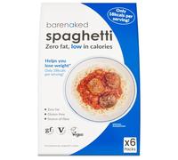 Barenaked Konjac Noodles | 6 x 250g Multipack | Low Calorie Noodles | Vegan & Gluten Free | Fat Free & Low Carb | 12 Servings (250 g (Pack of 6), Spaghetti)