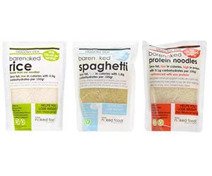 Barenaked Protein Noodles, Spaghetti & Rice Mixed Case 3 x 380g