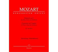 BARENREITER MOZART W.A. - CONCERTO IN C MAJOR FOR FLUTE, HARP, ORCHESTRA KV 299 - PIANO REDUCTION Classical sheets Full score
