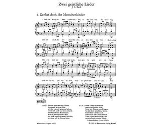 BARENREITER MUSICAL BACH J.S. UND SEINE SCHULE - PIANO, SINGST, MIXED CHOIR Classical sheets Choral and vocal ensembles