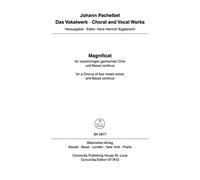 BARENREITER PACHELBEL JOHANN - MAGNIFICAT ANIMA MEA - MIXED CHOIR, BASSO CONTINUO Classical sheets Choral and vocal ensembles