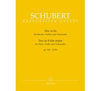 BARENREITER SCHUBERT - TRIO IN E-FLAT MAJOR FOR PIANO, VIOLIN AND VIOLONCELLO E-FLAT MAJOR D 929 OP. 100 Classical sheets Chamber music