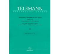 BARENREITER TELEMANN G.P. - NOUVEAUX QUATUORS EN 6 SUITES PARIS QUARTETS VOL.2 - FLUTE, VIOLIN, VIOLA DA GAMBA Classical sheets Chamber music
