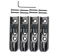 barenx 4-String Electric Bass Bridge with Key for 4-String Electric Bass Parts - black
