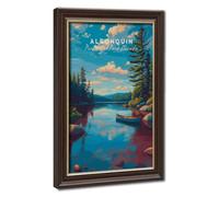 Bareronor Algonquin Ontario Blue Water Canvas Poster for Home Decor Gift