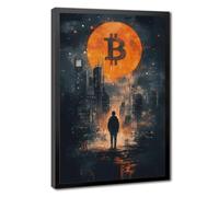 Bareronor Bitcoin Crypto Trading Canvas Poster for Bedroom Decor Gift