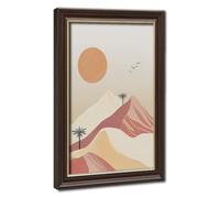 Bareronor Boho Desert Landscape Canvas Poster Bedroom Decor Landscape Office Room Decor Gift 8" L X 12" W