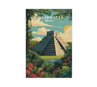Bareronor Chichén Itzá Canvas Poster for Office Decor Gift