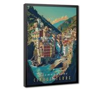 Bareronor Cinque Terre Italy Canvas Poster for Dorm Room Decor Gift