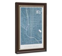 Bareronor Colorado Springs Map Canvas Poster Bedroom Decor Landscape Office Room Decor Gift 16" L X 24" W