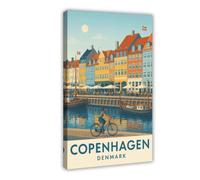 Bareronor Copenhagen Canvas Poster for Dorm Room Decor Gift