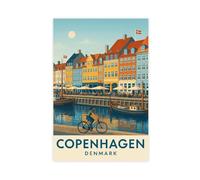 Bareronor Copenhagen Canvas Poster for Living Room Decor Gift