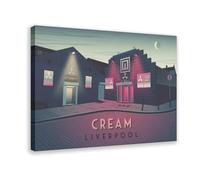 Bareronor Cream Liverpool Nightclub Canvas Poster Bedroom Decor Landscape Office Room Decor Gift 8" L X 12" W