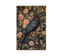 Bareronor Crow Dark Academia Canvas Poster Bedroom Decor Landscape Office Room Decor Gift 24" L X 36" W