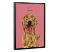 Bareronor Dog Memorial Canvas Poster Bedroom Decor Landscape Office Room Decor Gift 12" L X 18" W