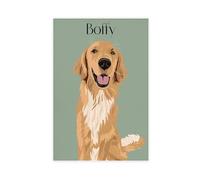 Bareronor Dog Memorial Gift Canvas Poster Bedroom Decor Landscape Office Room Decor Gift 24" L X 36" W