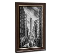 Bareronor Empire State Building Canvas Poster Bedroom Decor Landscape Office Room Decor Gift 16" L X 24" W
