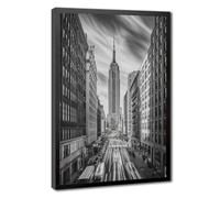Bareronor Empire State Building Canvas Poster Bedroom Decor Landscape Office Room Decor Gift 20" L X 30" W