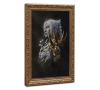Bareronor Gate Shadow Heart Canvas Poster Bedroom Decor Landscape Office Room Decor Gift 16" L X 24" W