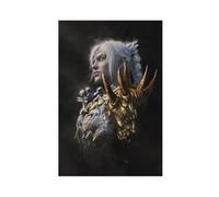 Bareronor Gate Shadow Heart Canvas Poster Wall Art Decor Print Picture Paintings for Living Room Bedroom Decoration 8" L X 12" W