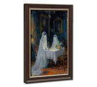 Bareronor Ghosts Having Dinner Canvas Poster Bedroom Decor Landscape Office Room Decor Gift 24" L X 36" W