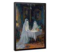Bareronor Ghosts Having Dinner Canvas Poster Bedroom Decor Landscape Office Room Decor Gift 24" L X 36" W