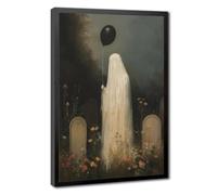 Bareronor Gothic Ghost Cemetery Canvas Poster Wall Art Decor Print Picture Paintings for Living Room Bedroom Decoration 12" L X 18" W