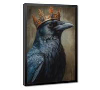 Bareronor Gothic Raven King Canvas Poster Bedroom Decor Landscape Office Room Decor Gift 24" L X 36" W