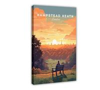 Bareronor Hampstead Heath (2) Canvas Poster Bedroom Decor Landscape Office Room Decor Gift 20" L X 30" W