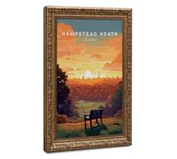 Bareronor Hampstead Heath Canvas Poster Bedroom Decor Landscape Office Room Decor Gift 8" L X 12" W
